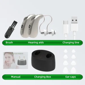 Rechargeable Wireless Behind-The-Ear Hearing Aids Z-109TX