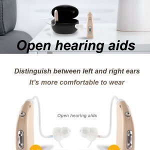 BTE Behind-The-Ear Hearing Aid with USB Charging Base A-318