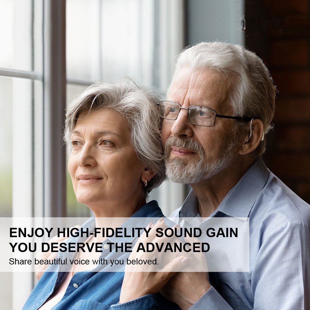 BTE Behind-The-Ear Hearing Aid with USB Charging Base A-318