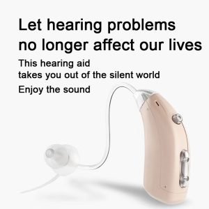 BTE Behind-The-Ear Hearing Aid with USB Charging Base A-318