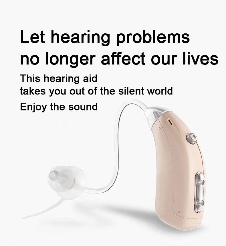 BTE Behind-The-Ear Hearing Aid with USB Charging Base A-318