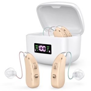 Audífonos Retroauriculares Digitales BTE Recargables ZF-M802 Color Piel
