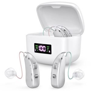 Audífonos Retroauriculares Digitales BTE Recargables ZF-M802 Plata