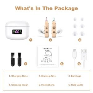 Rechargeable Digital BTE Behind-The-Ear Hearing Aids ZF-M802