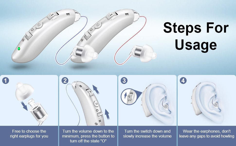 Digital Behind-The-Ear Hearing Aids ZF-M807