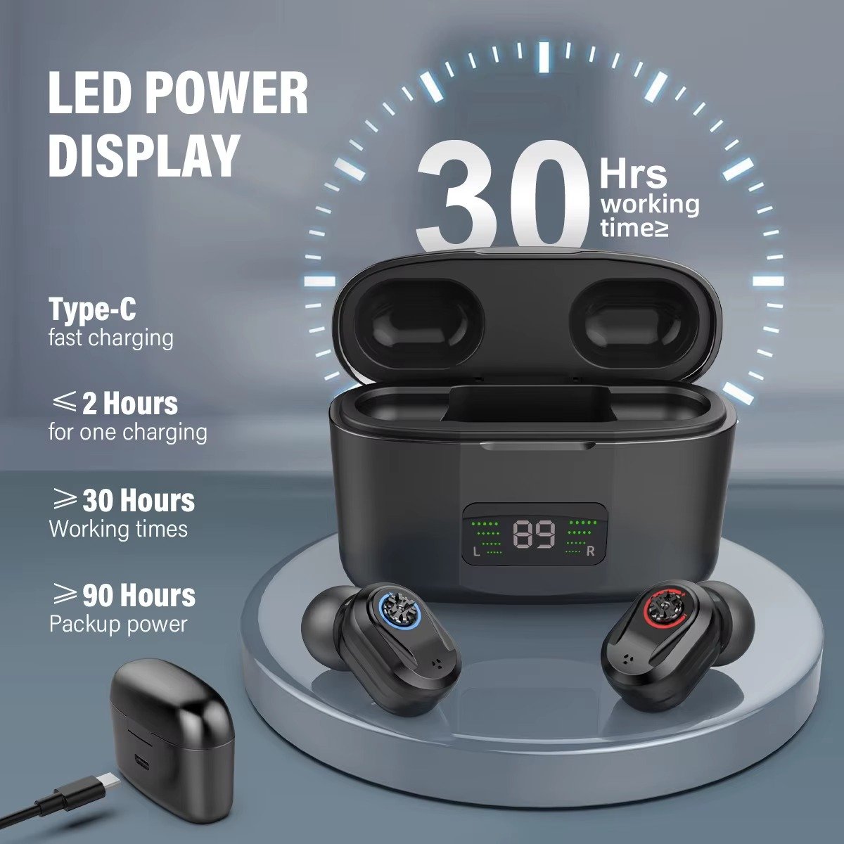 Mini In-The-Ear Hearing Aids with HD Digital Display Z-127D