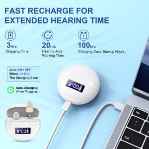 Mini Audífonos Intrauriculares prácticamente Invisibles ZF-M610