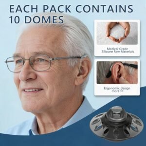 Kit de 10 almohadillas de silicona para audífonos
