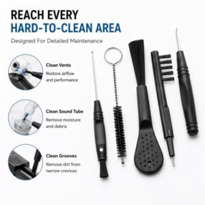 Kit de herramientas de limpieza para audífonos