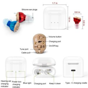 Magnetic Charging Mini In-Ear Hearing Aids GM-910C