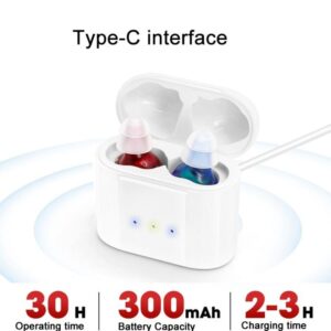 Magnetic Charging Mini In-Ear Hearing Aids GM-910C