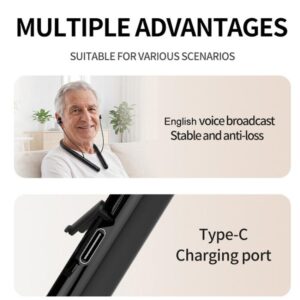16-Channel Bluetooth Neckband Hearing Aids