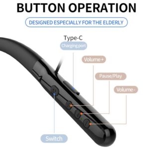 16-Channel Bluetooth Neckband Hearing Aids