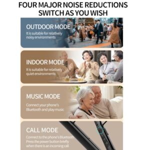 16-Channel Bluetooth Neckband Hearing Aids